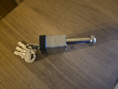 Mighty Mule Gate Operator Security Pin Lock (FM133), Silver 200