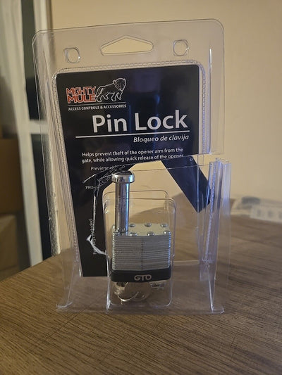 Mighty Mule Gate Operator Security Pin Lock (FM133), Silver 200