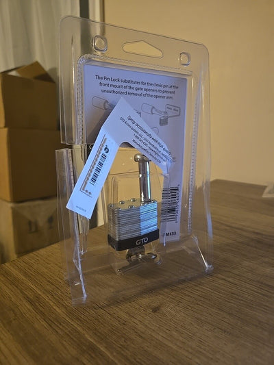 Mighty Mule Gate Operator Security Pin Lock (FM133), Silver 200